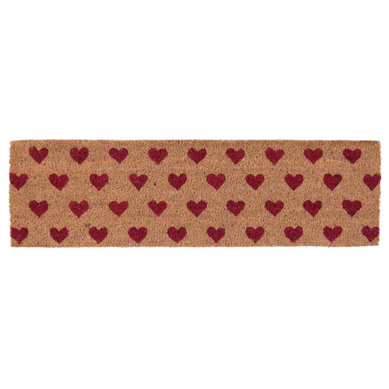 Kokosová rohožka Hearts - 75*22*2 cm