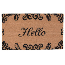 Kokosová rohožka Hello - 75*45*2 cm