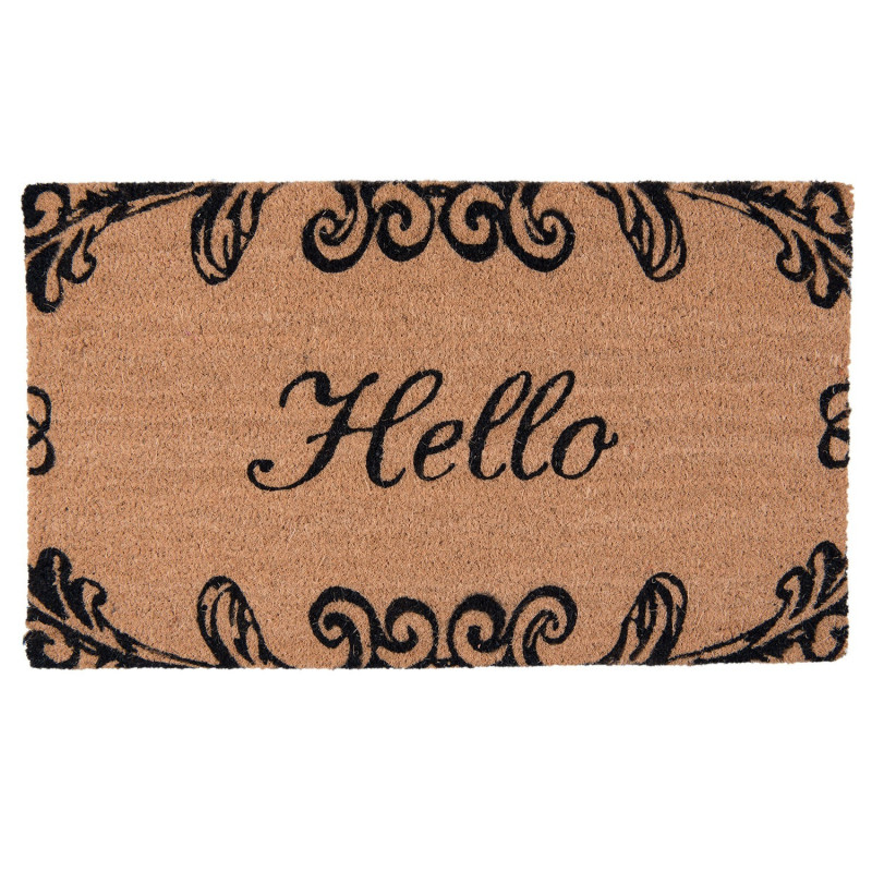 Kokosová rohožka Hello - 75*45*2 cm