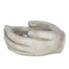 Béžový květináč v designu sepjatých rukou Jointes - 16*15*8 cm