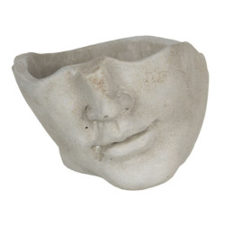 Květináč v designu nedokončené sochy hlavy - 21*19*14 cm