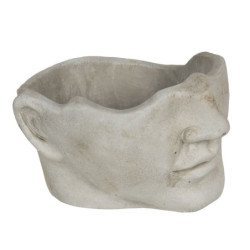 Květináč v designu nedokončené sochy hlavy - 21*19*14 cm
