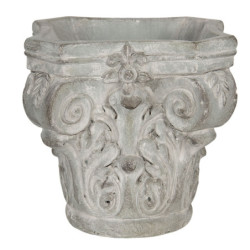 Květináč v antickém stylu Homme - 17*17*16 cm