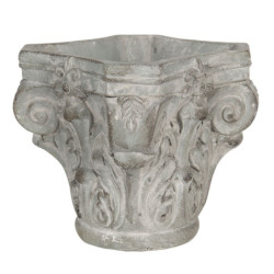 Květináč v antickém stylu Homme - 17*17*16 cm