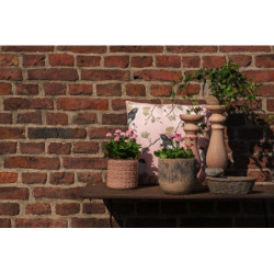 Cementové krmítko/pítko pro ptáčky v designu košíku - 24*19*11 cm
