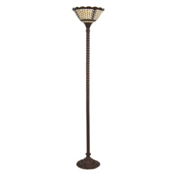 Stojací lampa Tiffany Paule – Ø 38*186 cm E27/max 1*60W