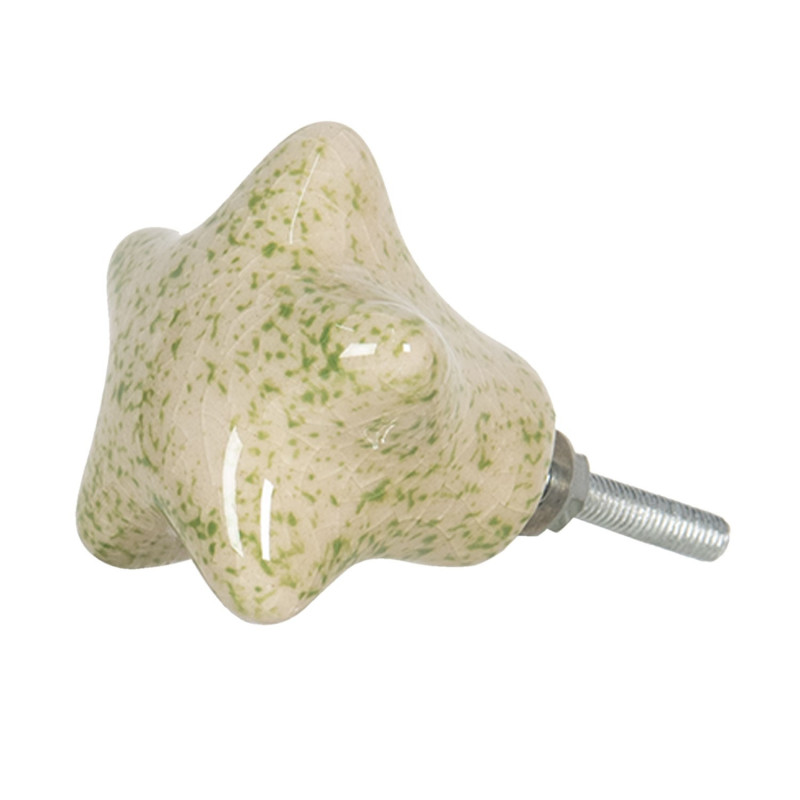 Keramická mramorovaná úchytka  - 4*3*4 cm