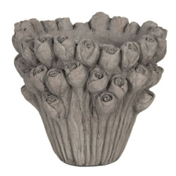 Květináč s dekoracemi růží Rhode – Ø 23*21 cm