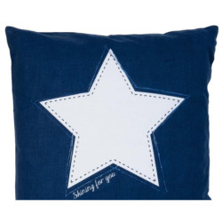 Modrý povlak na polštář Shining for you - 40*40 cm
