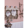 Velký porcelánový hrnek s motivem květin a ptáčka Pivoine - 12*8*10 cm / 0,36 l
