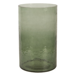 Skleněný svícen se zakaleným sklem - 15*25 cm