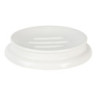Porcelánová kulatá bílá mýdlenka Circle - Ø 12*2 cm