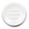 Porcelánová kulatá bílá mýdlenka Circle - Ø 12*2 cm