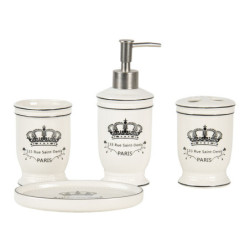 Koupelnový set Saint - Denis -  (sada 4) - 15*10*2 cm / 7*6*19 cm / 7*6*11 cm / 7*6*11 cm