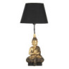 Zlato černá stolní lampa s Buddhou - Ø 28*60 cm / E27