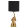 Zlato černá stolní lampa Slůně - Ø 20*46 cm / E27