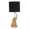 Zlato černá stolní lampa Slůně - Ø 20*46 cm / E27