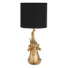 Zlato černá stolní lampa Slůně - Ø 20*46 cm / E27