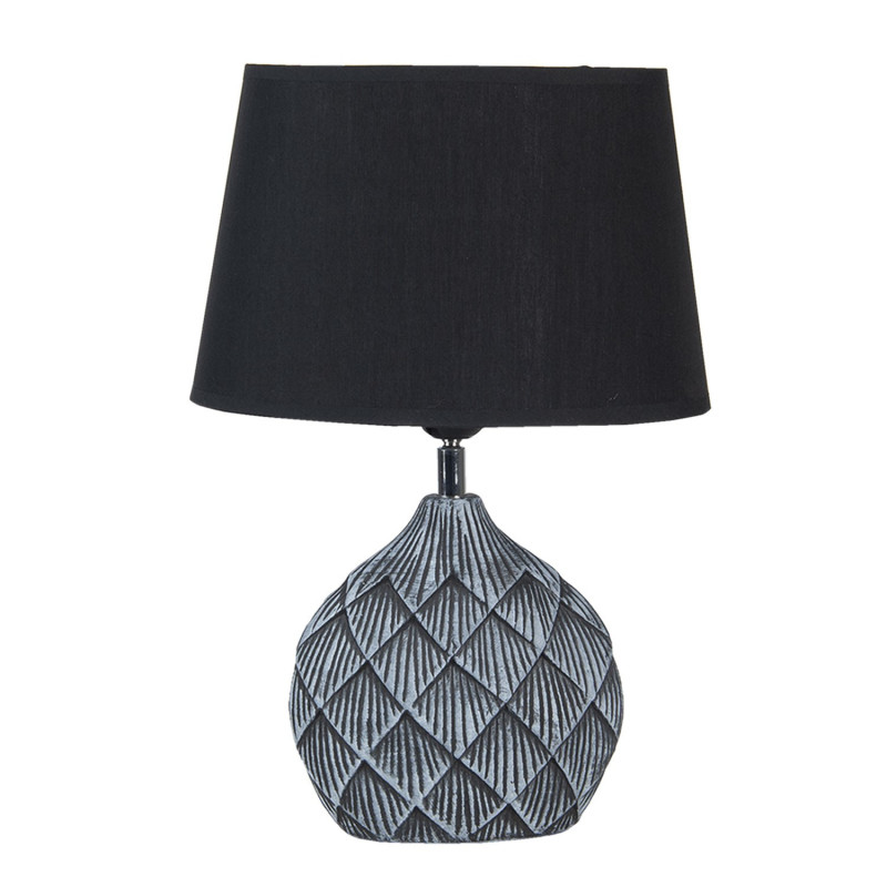 Šedivo černá stolní lampa Sofia - 26*19*38 / E27