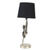Stříbrno černá stolní lampa s opicí - Ø 20*49 cm E27
