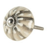Béžová keramická úchytka Simona - 4*6 cm