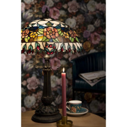 Stolní lampa Tiffany Grapevine - Ø 41*67 cm