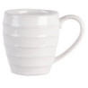 Bílý vroubkovaný hrneček Romantic Intense - 13*9*10 cm