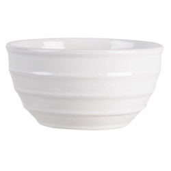 Bílá vroubkovaná miska Romantic Intense - Ø 18*9 cm