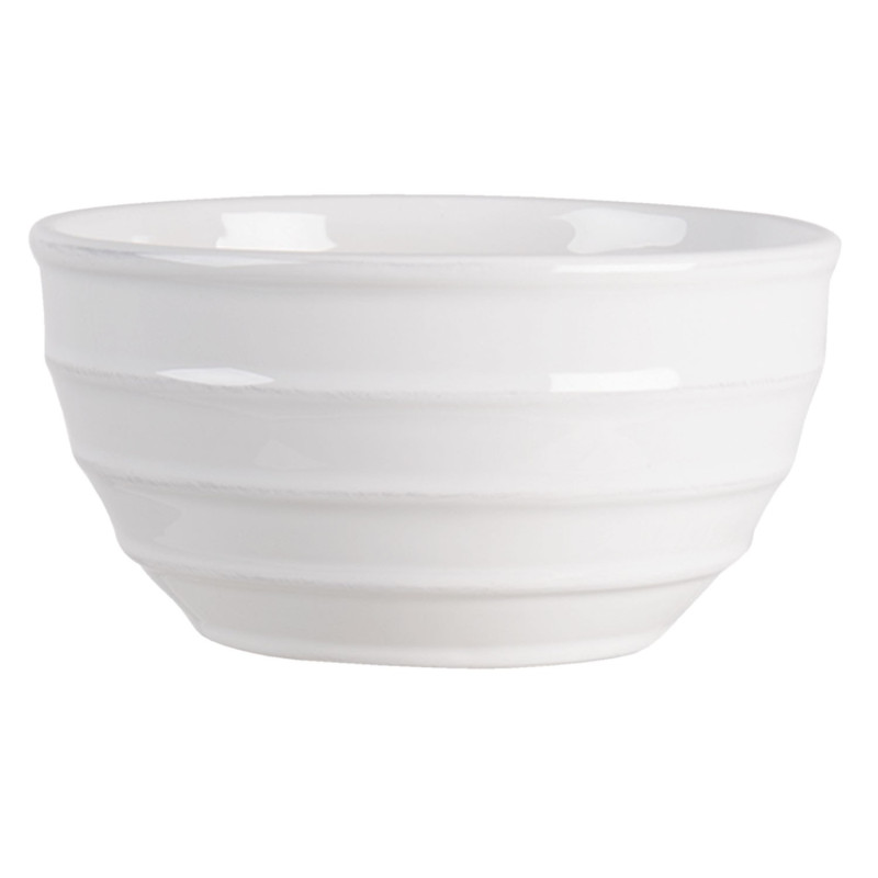 Bílá vroubkovaná miska Romantic Intense - Ø 18*9 cm