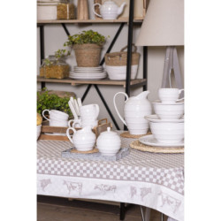 Bílá vroubkovaná miska Romantic Intense - Ø 18*9 cm
