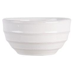 Bílá vroubkovaná miska Romantic Intense - Ø 14*7 cm