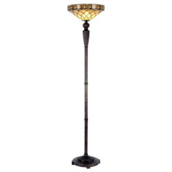 Stojací lampa Tiffany- 	Ø 41*179 cm 1x E27 / max