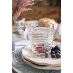 Vroubkovaná sklenička na nápoje - 300ml