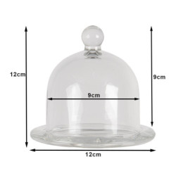 Skleněný poklop na citron - Ø 13*12 cm