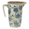Keramický džbán s modrým potiskem L - 22*14*22 cm