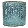 Modrý skleněný svícen Blavy S - Ø 8*8 cm