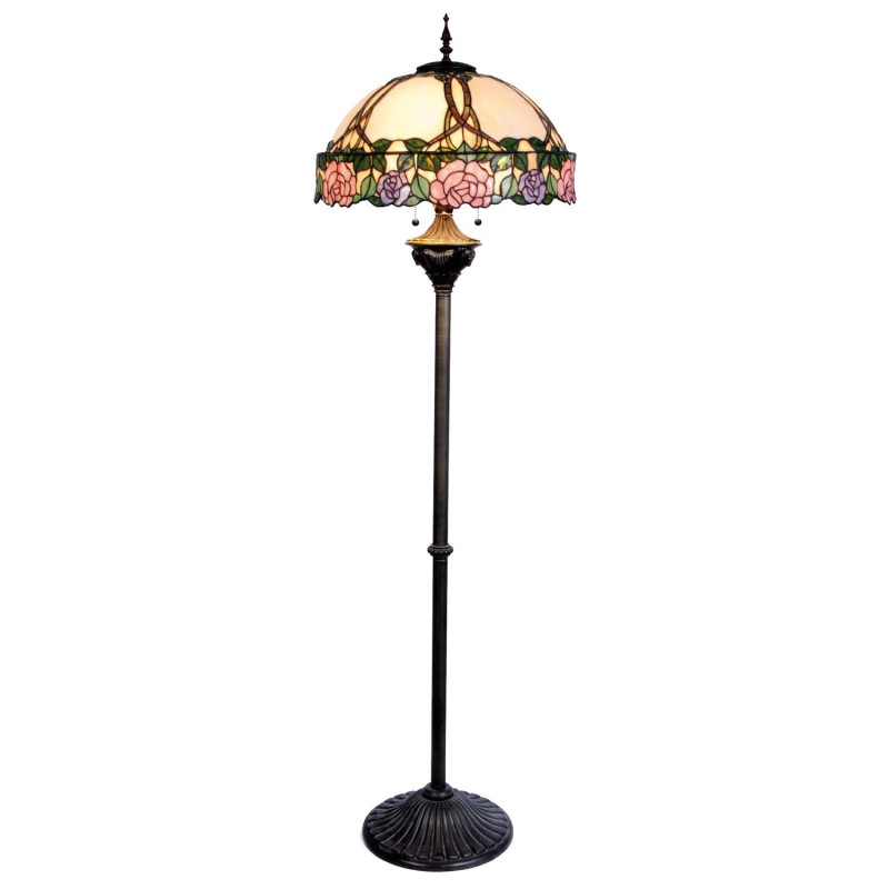 Stojací lampa Tiffany - Ø 50*164 cm 3x E27 / Max 60W