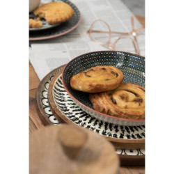 Set 3ks dřevěný dekorativní talíř s vrstvou Enamel - Ø 28*2 / Ø 23*2 / Ø 20*2 cm