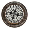 Set 3ks dřevěný dekorativní talíř s vrstvou Enamel - Ø 28*2 / Ø 23*2 / Ø 20*2 cm