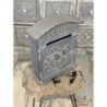 Šedá retro poštovní schránka Mail - 26*10*31 cm