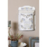 Krémová retro poštovní schránka s květy Post Courier - 27*8*39 cm