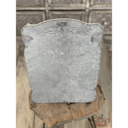 Krémová retro poštovní schránka s květy Post Courier - 27*8*39 cm