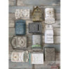 Krémová retro poštovní schránka s květy Post Courier - 27*8*39 cm
