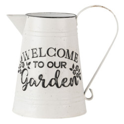 Dekorační plechový retro džbán Garden - 17*17*23 cm