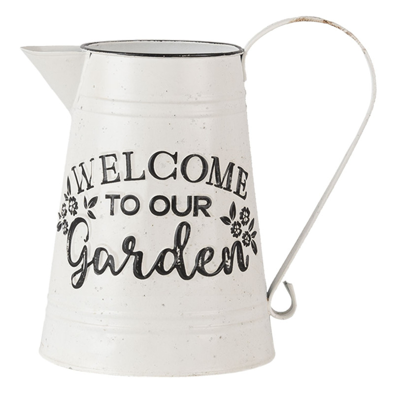 Dekorační plechový retro džbán Garden - 17*17*23 cm