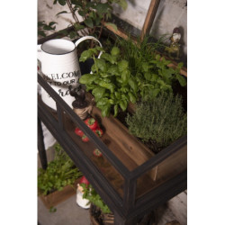 Dekorační plechový retro džbán Garden - 17*17*23 cm