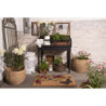Dekorační plechový retro džbán Garden - 17*17*23 cm
