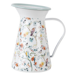 Dekorační vintage smaltovaný džbán Adelle - 12*12*20 cm