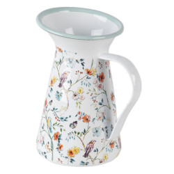 Dekorační vintage smaltovaný džbán Adelle - 12*12*20 cm