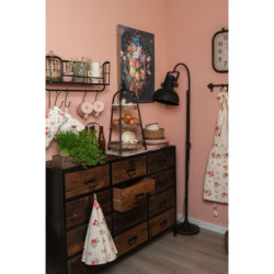 Černá stojací lampa Lumos s patinou - 59*27*189 cm